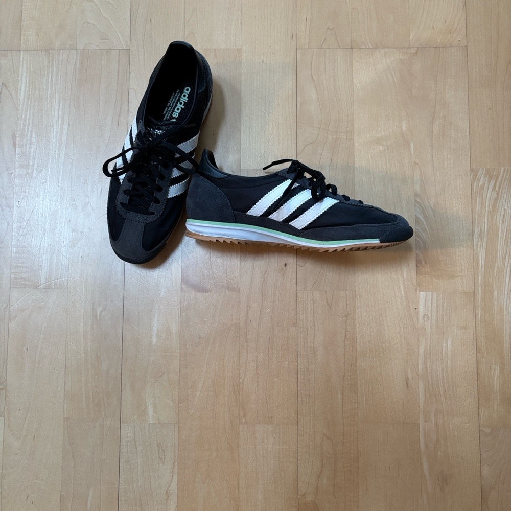 Adidas Classic Black and White Trainers